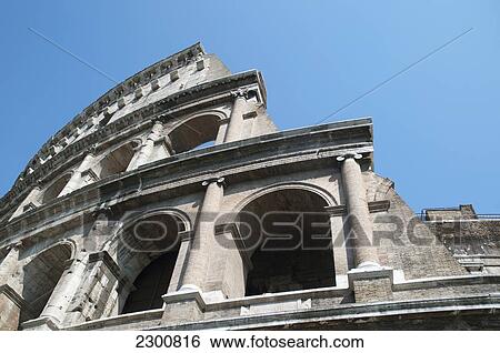 Stock Photograph - Italy, Outside View; Rome, Colosseum. Fotosearch