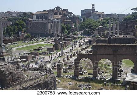 Stock Photo - Italy, Roman Forum (Forum Magnum); Rome. Fotosearch