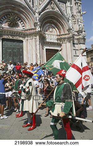 Italy, Tuscany, Palio Parade; Siena View Large Photo Image Stock Photo - Italy, Tuscany, Palio Parade; Siena. Fotosearch
