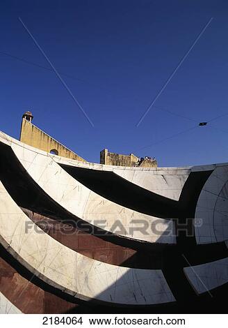 Picture - Jai Singh Observatory. Jaipur, Rajasthan, India.. Fotosearch