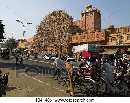 Jaipur Street Scene; India View Large Photo Image Stock Photography - Jaipur Street Scene; India. Fotosearch