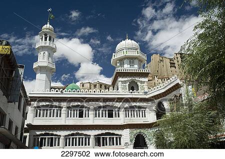 Jama Masjid mosque with Leh Palace behind. Leh was the capital of the Himalayan kingdom of Ladakh, now the Leh District in the state of Jammu and Kashmir, India. Leh is at an altitude of 3, 500 meters (11, 483 ft). View Large Photo Image Stock Image - Jama Masjid mosque with Leh Palace behind. Leh was the capital of the Himalayan kingdom of Ladakh, now the Leh District in the state of Jammu and Kashmir, India. Leh is at an altitude of 3, 500 meters (11, 483 ft).. Fotosearch
