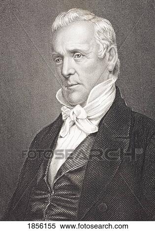 Stock Photography - James Buchanan 1791 To 1868. 15Th President Of The United States. From The Book Gallery Of Historical Portraits Published C. 1880.. Fotosearch