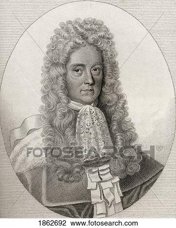 Stock Image - James Dalrymple 1St Viscount Of Stair 1619 ÃƒÆ’Ã‚Â»1695 Scottish Lawyer And Statesman From The Book A Catalogue Of Royal And Noble Authors Volume V Published 1806. Fotosearch