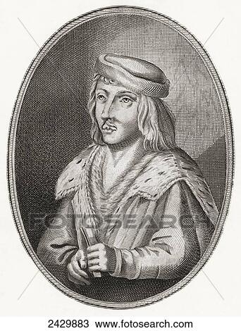 Stock Image - James II, King of Scots, 1430. Fotosearch