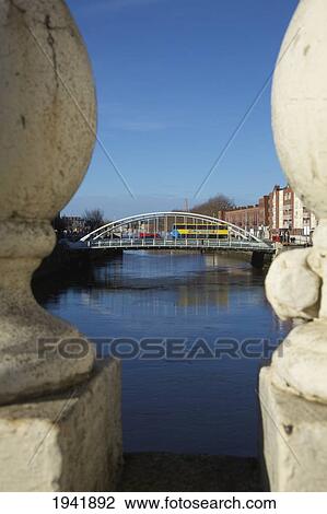 Stock Image - James Joyce Bridge; Dublin Ireland. Fotosearch