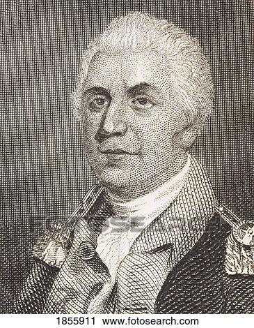 Stock Image - James Mitchell Varnum 1748 - 1789. American Lawyer And General During The American Revolutionary War. From The Book Gallery Of Historical Portraits Published C. 1880.. Fotosearch