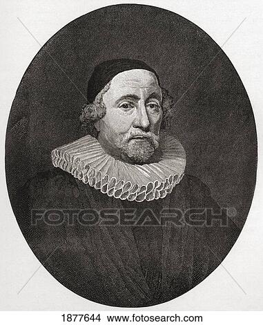 Picture - James Ussher Or Usher, 1581 To 1656. Church Of Ireland Archbishop Of Armagh And Primate Of All Ireland. From The Book Short History Of The English People By J. R. Green Published London 1893.. Fotosearch
