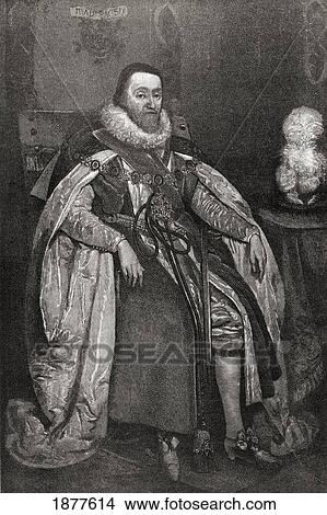 James Vi And I, C1566 To 1625. King Of Scots As James Vi From 1567 To 1625, And King Of England And Ireland As James I From 1603 To 1625. From The Book Short History Of The English People By J. R. Green Published London 1893. View Large Photo Image Picture - James Vi And I, C1566 To 1625. King Of Scots As James Vi From 1567 To 1625, And King Of England And Ireland As James I From 1603 To 1625. From The Book Short History Of The English People By J. R. Green Published London 1893.. Fotosearch