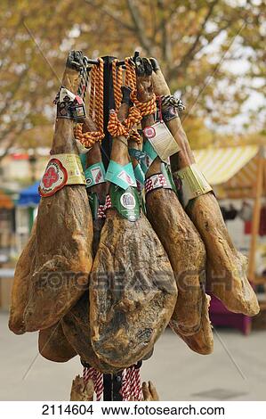 Jamon Serrano At The Ham And Cheese Festival; Campillos Malaga Spain View Large Photo Image Picture - Jamon Serrano At The Ham And Cheese Festival; Campillos Malaga Spain. Fotosearch