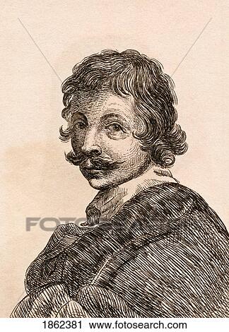 Stock Image - Jan Gerritsz Van Bronchorst Circa 1603-1661 Dutch Artist From 75 Portraits Of Celebrated Painters From Authentic Originals Etched By James Girtin Published London 1817. Fotosearch