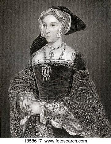 Stock Photo - Jane Seymour 1509-1537. Third Wife Of Henry Viii Of England. From The Book ÃƒÂ¢Ã¢â€šÂ¬Ã…â€œLodgeÃƒÂ¢Ã¢â€šÂ¬Ã¢â€žÂ¢S British PortraitsÃƒÂ¢Ã¢â€šÂ¬Ã‚Â Published London 1823.. Fotosearch