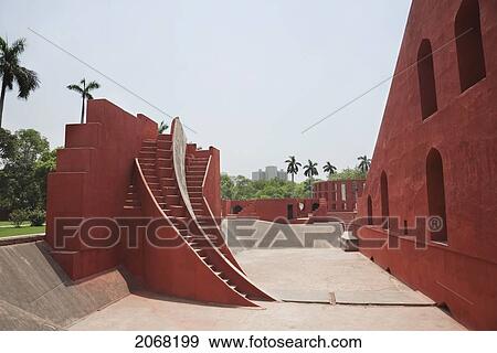 Jantar Mantar Observatory, Delhi, India View Large Photo Image Stock Photo - Jantar Mantar Observatory, Delhi, India. Fotosearch