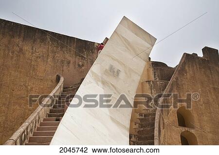 Stock Image - Jantar Mantar (Observatory), Jaipur, Rajasthan, India. Fotosearch