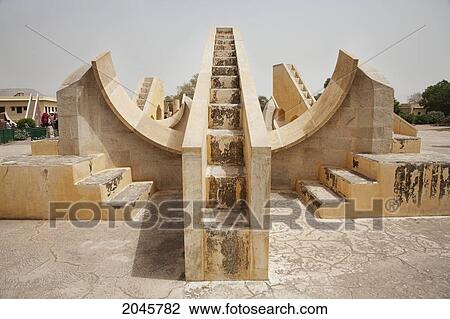 Stock Image - Jantar Mantar (Observatory), Jaipur, Rajasthan, India. Fotosearch