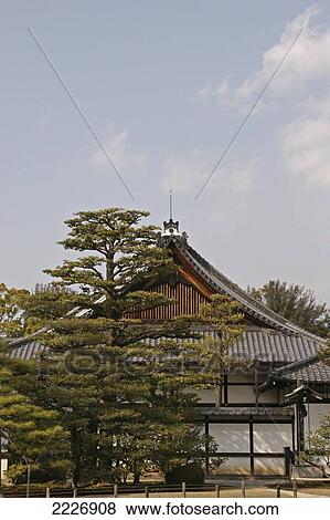 Japan, Detail of Imperial Palace; Kyoto View Large Photo Image Stock Photo - Japan, Detail of Imperial Palace; Kyoto. Fotosearch