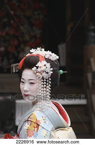 Stock Photograph - Japan, Geisha; Kyoto. Fotosearch