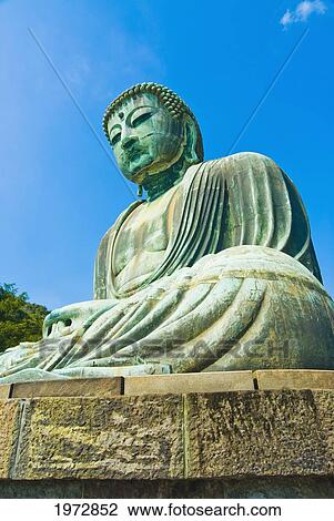 Japan, Kamakura, The Great Buddha (Kamakura Daibutsu), Famous Site Is A Large Bronze Buddha Statue. View Large Photo Image Stock Image - Japan, Kamakura, The Great Buddha (Kamakura Daibutsu), Famous Site Is A Large Bronze Buddha Statue.. Fotosearch