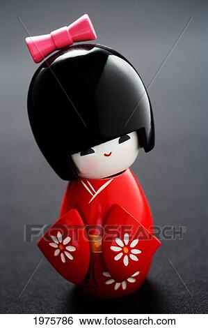 Stock Photograph - Japan, Kokeshi Doll From Japan.. Fotosearch