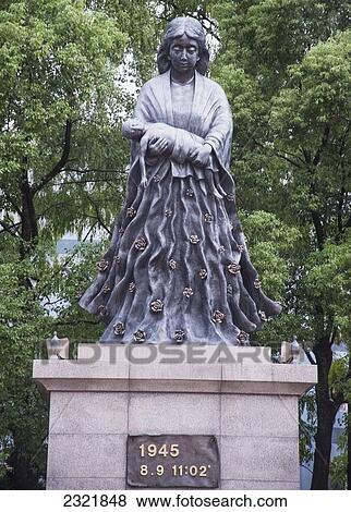 Japan, Nagasaki, Statue of mother and infant in Nagasaki Peace Park View Large Photo Image Stock Photo - Japan, Nagasaki, Statue of mother and infant in Nagasaki Peace Park. Fotosearch