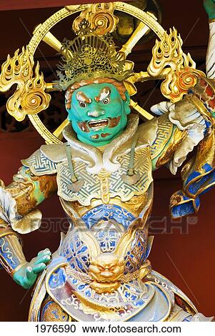Japan, Nikko, World Heritage Site, Rin-No-Ji Temple, Fierce Warrior Gods. View Large Photo Image Stock Image - Japan, Nikko, World Heritage Site, Rin-No-Ji Temple, Fierce Warrior Gods.. Fotosearch