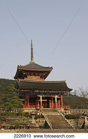 Japan, Pagoda at Kiyomizu-dera; Kyoto View Large Photo Image Stock Image - Japan, Pagoda at Kiyomizu-dera; Kyoto. Fotosearch