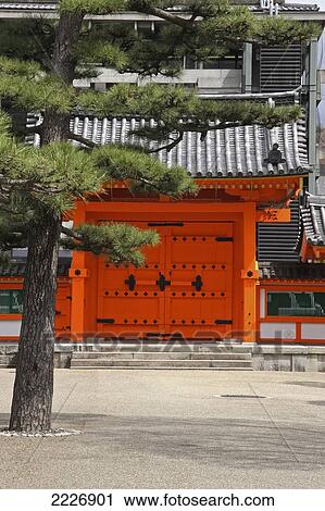 Stock Image - Japan, Sanjusangen-do Temple; Kyoto. Fotosearch