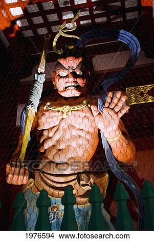 Japan, Tokyo, Asakusa, Senso-Ji Temple, Demon Guardian. View Large Photo Image Picture - Japan, Tokyo, Asakusa, Senso-Ji Temple, Demon Guardian.. Fotosearch