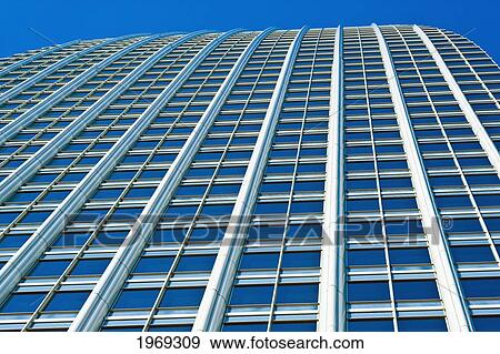 Japan, Tokyo, Atago Green Hills Mori Tower, Colorful Glass Exterior Of Building. View Large Photo Image Stock Photo - Japan, Tokyo, Atago Green Hills Mori Tower, Colorful Glass Exterior Of Building.. Fotosearch