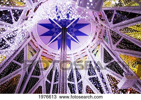 Stock Image - Japan, Tokyo Midtown Holiday Lights; Tokyo, Roppongi. Fotosearch