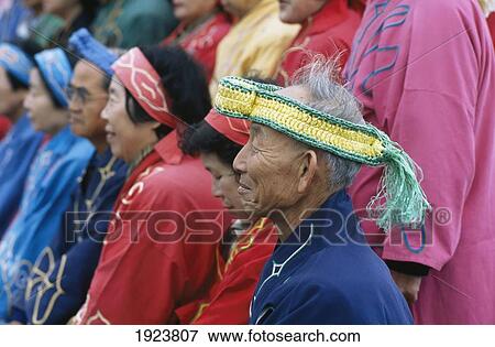 Japanese People Dressed In Ainu Costume View Large Photo Image Stock Photo - Japanese People Dressed In Ainu Costume. Fotosearch