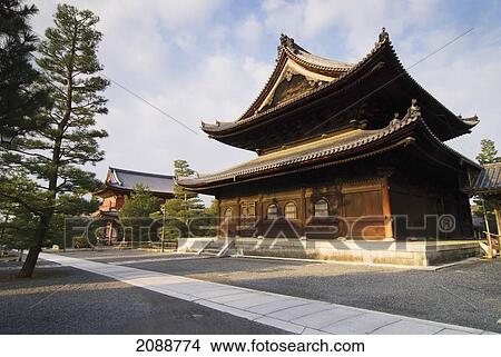 Picture - Japanese Zen Temple; Kyoto, Japan. Fotosearch