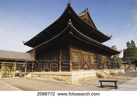 Stock Image - Japanese Zen Temple; Kyoto, Japan. Fotosearch