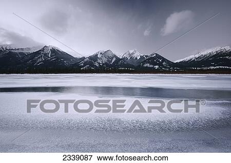 Stock Photo - Jasper National Park In Winter; Alberta, Canada. Fotosearch