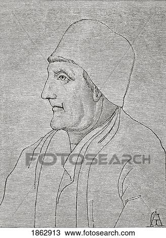 Stock Image - Jean Froissart C. 1337 ÃƒÆ’Ã‚Â» C. 1405. Important Chronicler Of Medieval France. From Science And Literature In The Middle Ages By Paul Lacroix Published London 1878. Fotosearch