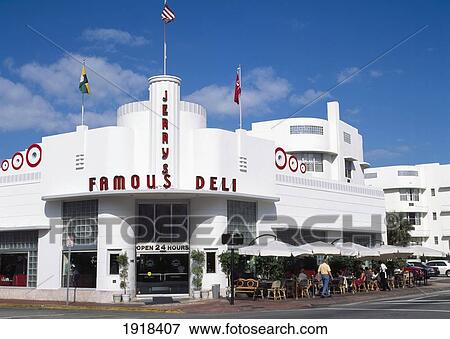 Jerrys Famous Deli, South Beach View Large Photo Image Stock Photo - Jerrys Famous Deli, South Beach. Fotosearch