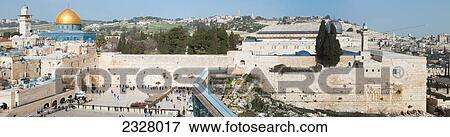 Jerusalem, View of Wailing Wall; Israel View Large Photo Image Stock Photo - Jerusalem, View of Wailing Wall; Israel. Fotosearch