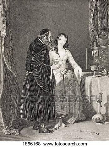 Jessica. Illustration To The Play The Merchant Of Venice By William Shakespeare. From The Book Gallery Of Historical Portraits Published C. 1880. View Large Photo Image Stock Photo - Jessica. Illustration To The Play The Merchant Of Venice By William Shakespeare. From The Book Gallery Of Historical Portraits Published C. 1880.. Fotosearch