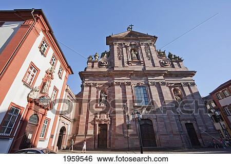 Jesuit Church In Heidelberg, Germany View Large Photo Image Stock Photograph - Jesuit Church In Heidelberg, Germany. Fotosearch
