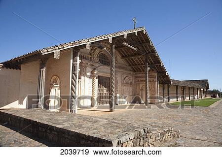 Stock Photo - Jesuit Mission Of San Javier De Velasco, Santa Cruz Department, Bolivia. Fotosearch