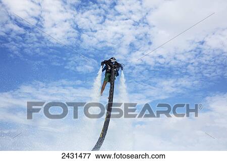 Stock Photo - Jet pack; Grand Cayman, Cayman Islands. Fotosearch