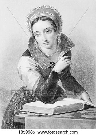 Stock Photography - Joanna Of Navarre, C. 1370-1437. Queen Of King Henry Iv Of England. From The Book The Queens Of England, Volume I By Sydney Wilmot. Published London Circa. 1890.. Fotosearch