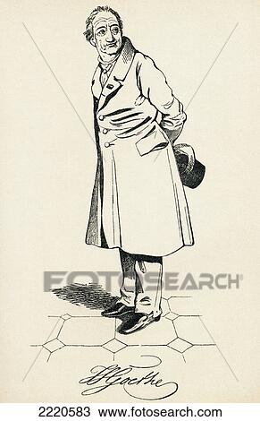Stock Image - Johann Wolfgang Von Goethe, 1749. Fotosearch