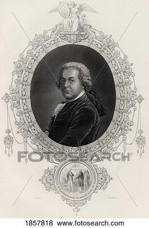 Stock Photo - John Adams 1735-1826 First Vice President 1789-97 And Second President 1797-1801 Of The United States From A 19Th Century Print Engraved By Stephenson After Copley. Fotosearch