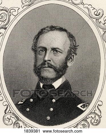 Stock Image - John Adolphus Bernard Dahlgren, 1809-1870. Union Naval Commander During The American Civil War And Rear Admiral In The United States Navy.. Fotosearch