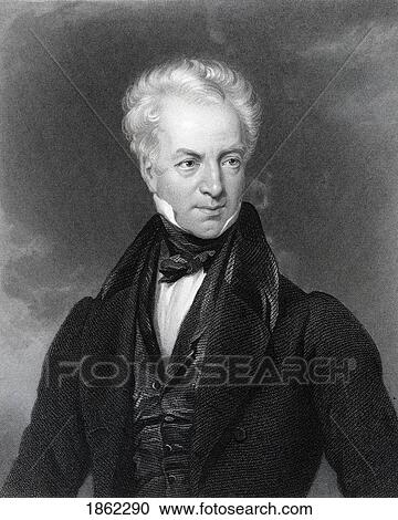 Stock Image - John Baron 1786 To 1851 Scottish Physician Engraved By W Holl After H Room From The Book The National Portrait Gallery Volume Iii Published C1820. Fotosearch