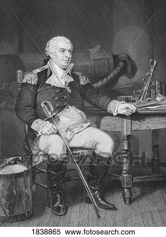 Stock Photography - John Barry 1745-1803. Irish-Born American Naval Officer. Sometimes Called Father Of The Navy. From Painting By Alonzo Chappel. Fotosearch