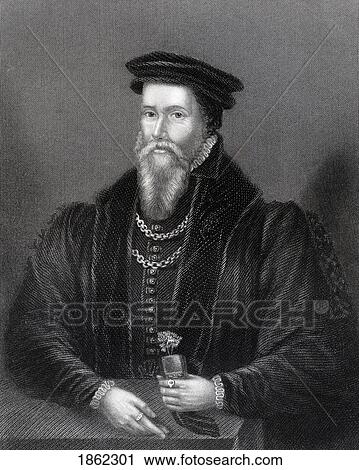 Stock Image - John Caius Also Spelled Kaye, Keys And Kees 1510 To 1573 English Physician And Second Founder Of The Gonville And Caius College From The Book The National Portrait Gallery Volume Iii Published C1820. Fotosearch