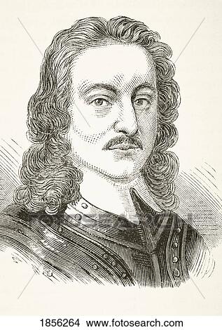 Picture - John Hampden 1594 To 1643 English Parliamentary Leader. From The National And Domestic History Of England By William Aubrey Published London Circa 1890. Fotosearch
