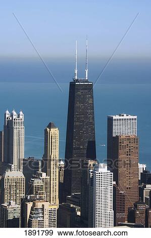 John Hancock Center Amongst Other Skyscrapers View Large Photo Image Stock Photo - John Hancock Center Amongst Other Skyscrapers. Fotosearch